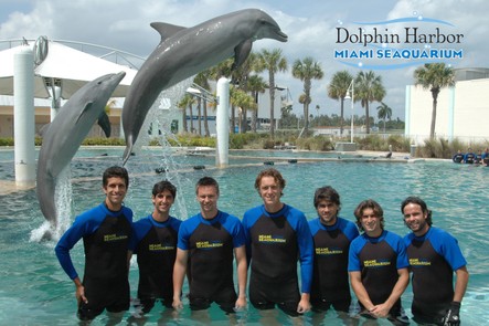 ATP players at the Miami Sea Aquarium