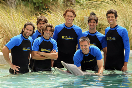 ATP players at the Miami Sea Aquarium